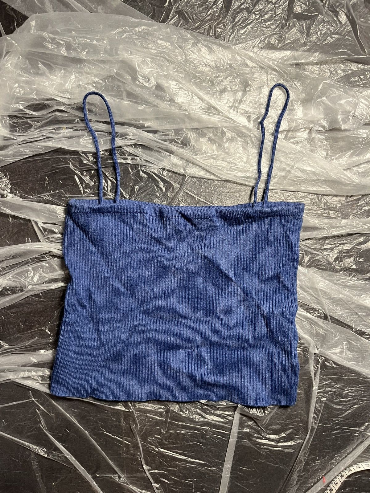 Other Astonishing Power Blue Knit Crop Top Y2K Size S / US 4 / IT 40 - 1 Thumbnail