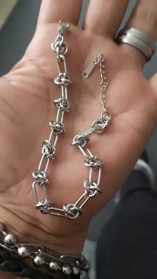Other Stainless Steel Vintage Necklace Link Chain Size ONE SIZE - 4 Thumbnail
