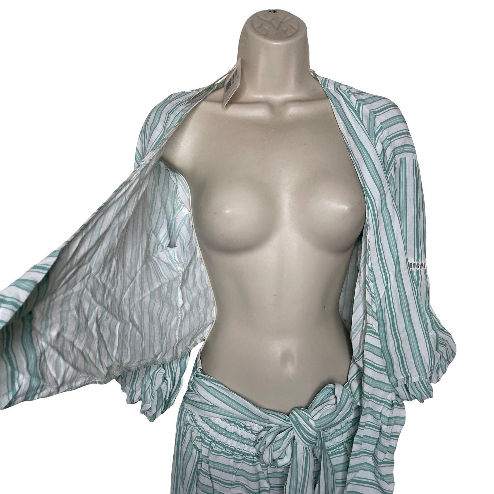AGUA by Agua Bendita AGUA BENDITA Amaia Maxi Skirt and Top set Blue Stripe Pool Size 26" / US 2 / IT 38 - 11 Thumbnail