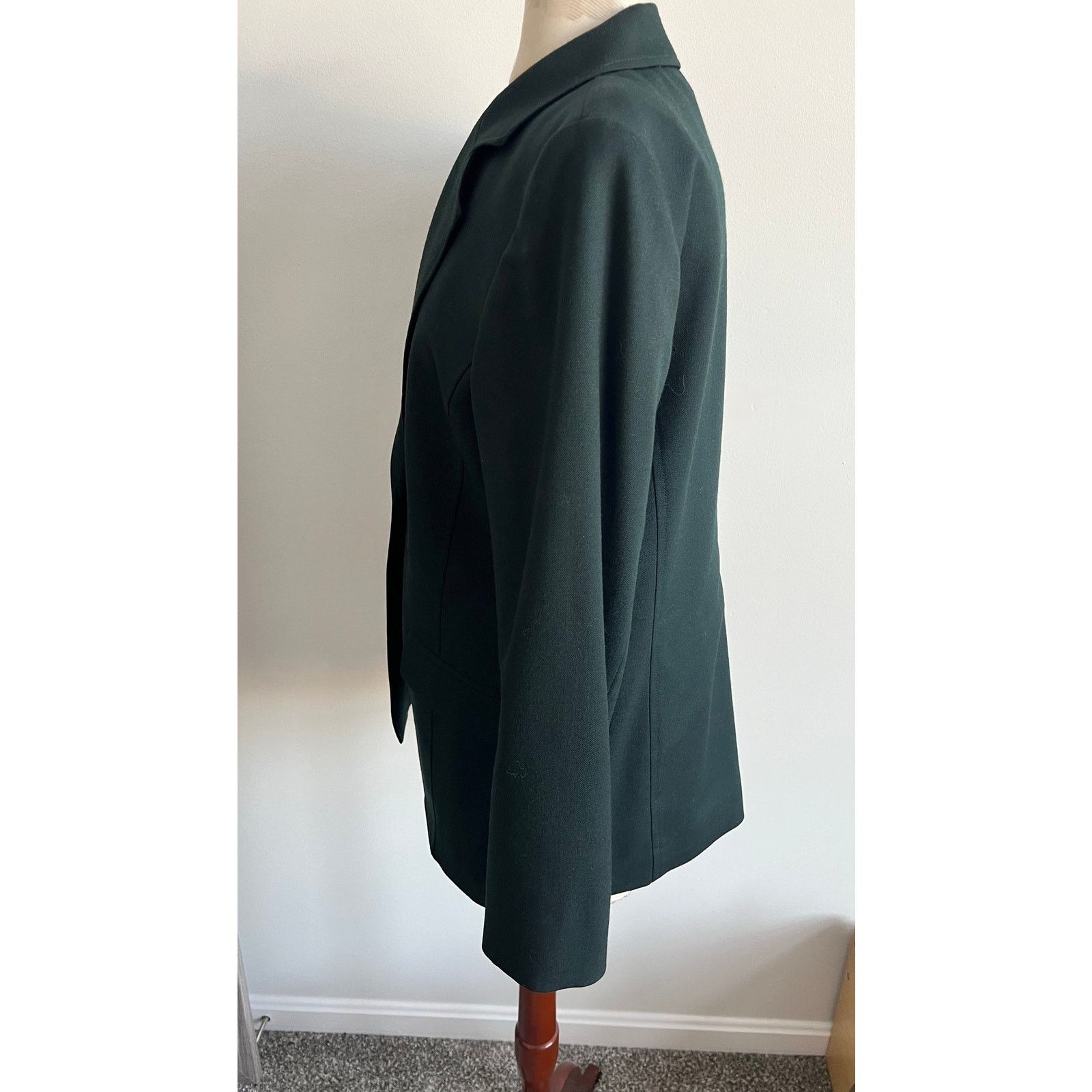 Pendleton Pendleton Women's Forest Green Wool Blazer Petite 10 Size L / US 10 / IT 46 - 3 Thumbnail