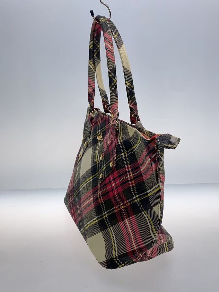 Vivienne Westwood Plaid Orb Leather Tote Bag Size ONE SIZE - 2 Thumbnail