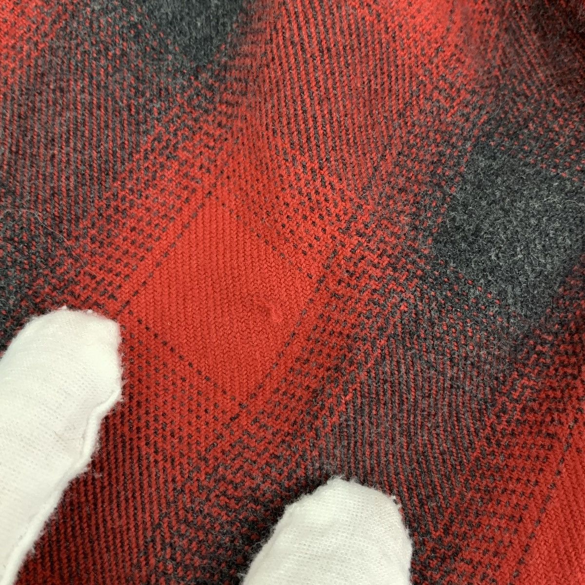 Balenciaga Balenciaga Red Plaid Cotton Bow Tie Long Sleeve Shirt K26WX Size S / US 4 / IT 40 - 9 Thumbnail