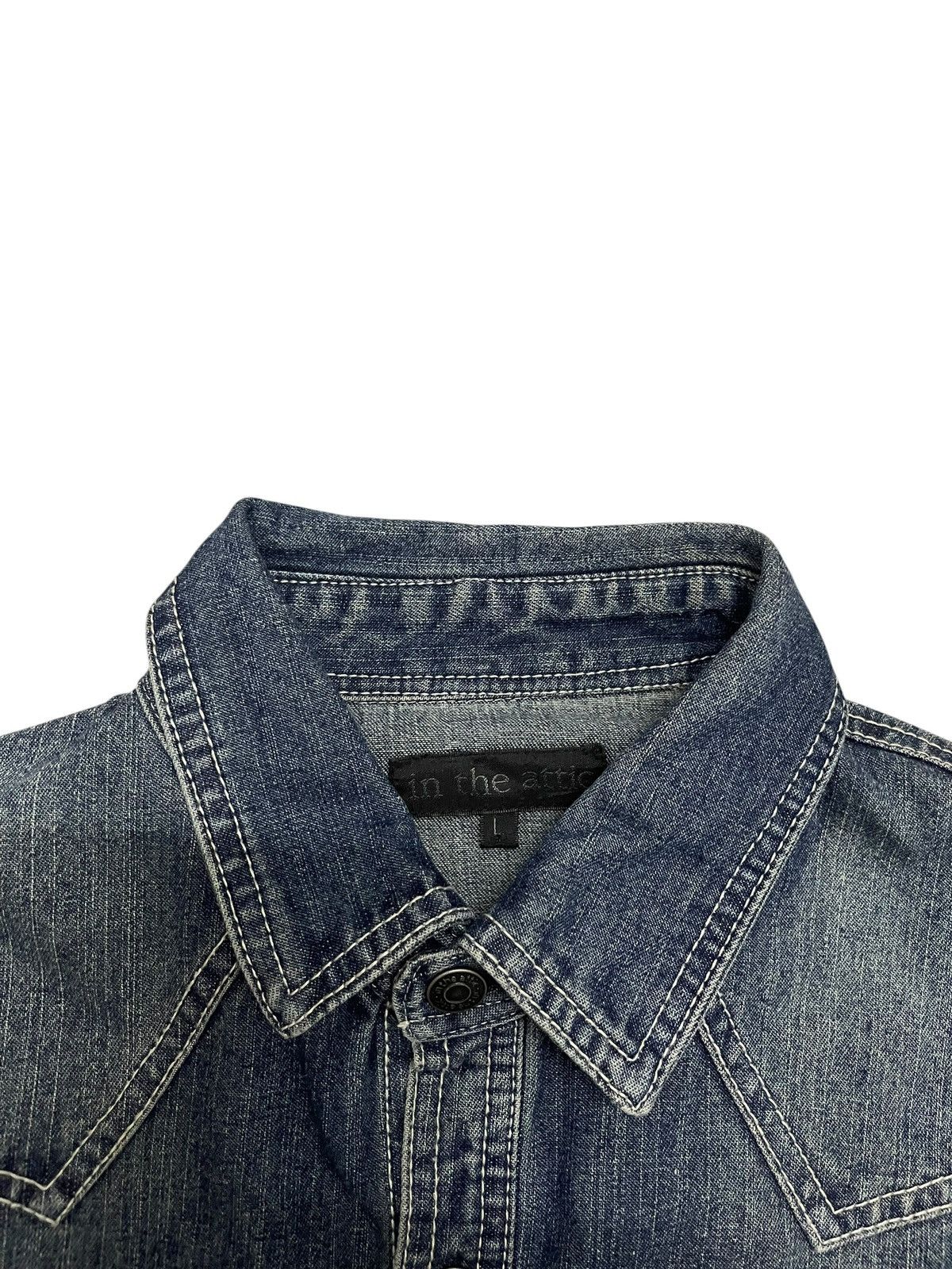 If Six Was Nine In The Attic “Ambitious” Western Denim Shirt Size US M / EU 48-50 / 2 - 5 Thumbnail