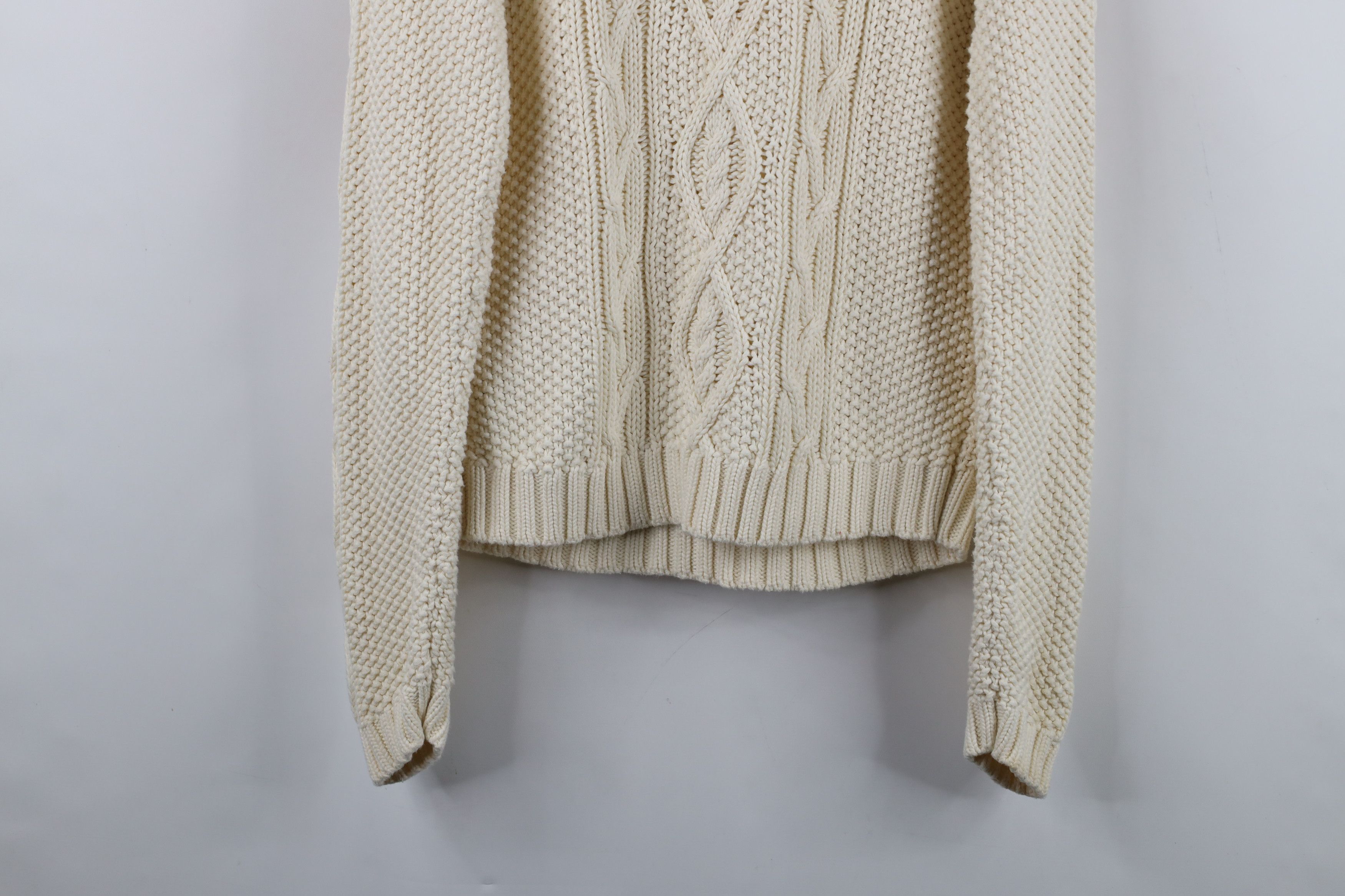 Ralph Lauren Vintage 90s Ralph Lauren Fisherman Knit Turtleneck Sweater Size L / US 10 / IT 46 - 12 Thumbnail