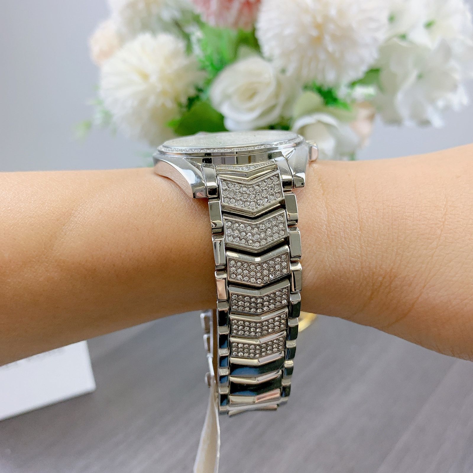 Michael Kors Michael Kors MK6687 Whitney Three-Hand Pavé Stainless Steel Size ONE SIZE - 2 Thumbnail