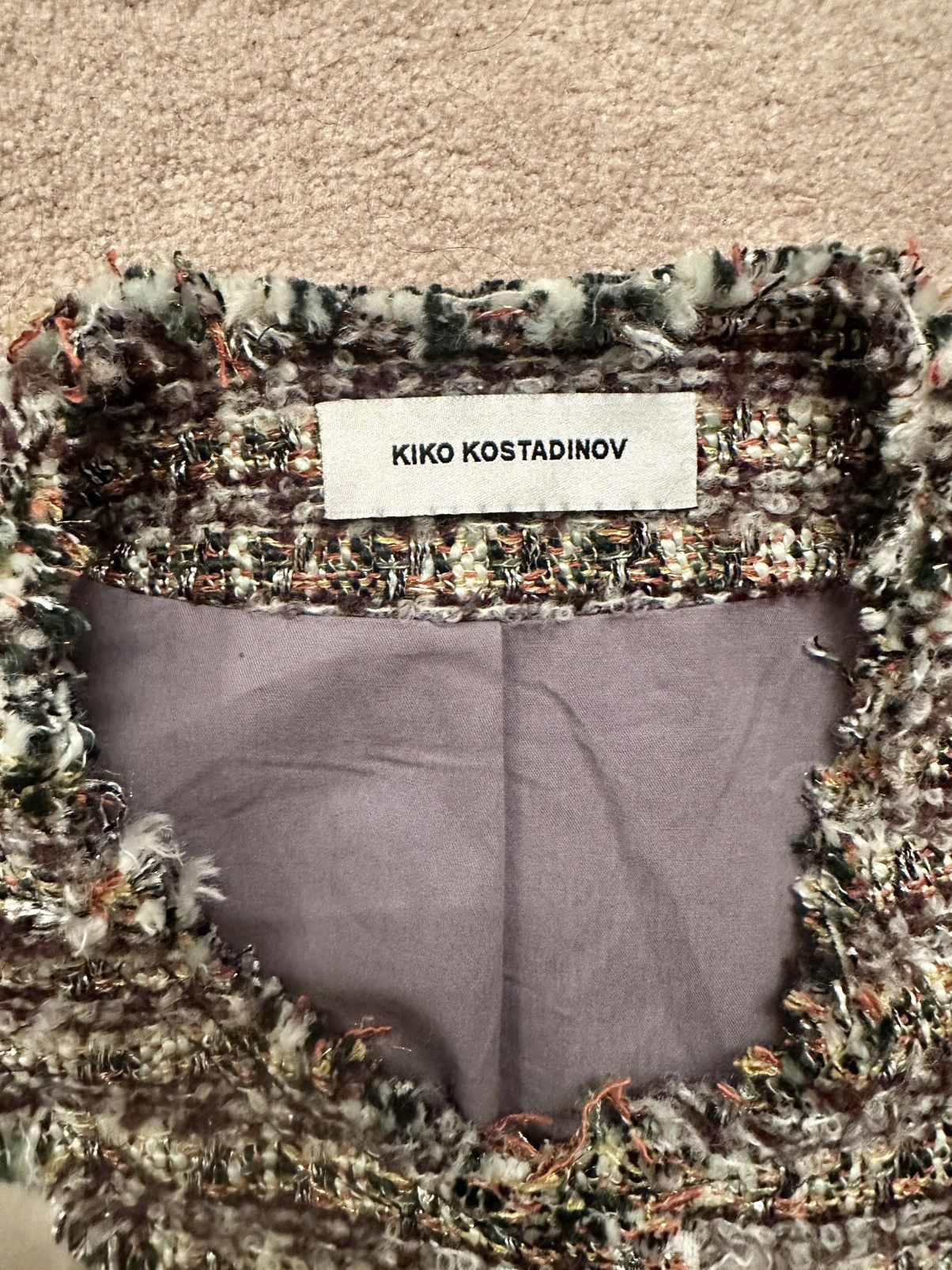 Kiko Kostadinov Kiko Kostadinov Aomnium Tweed Patchwork Jacket 48 Size US M / EU 48-50 / 2 - 5 Thumbnail
