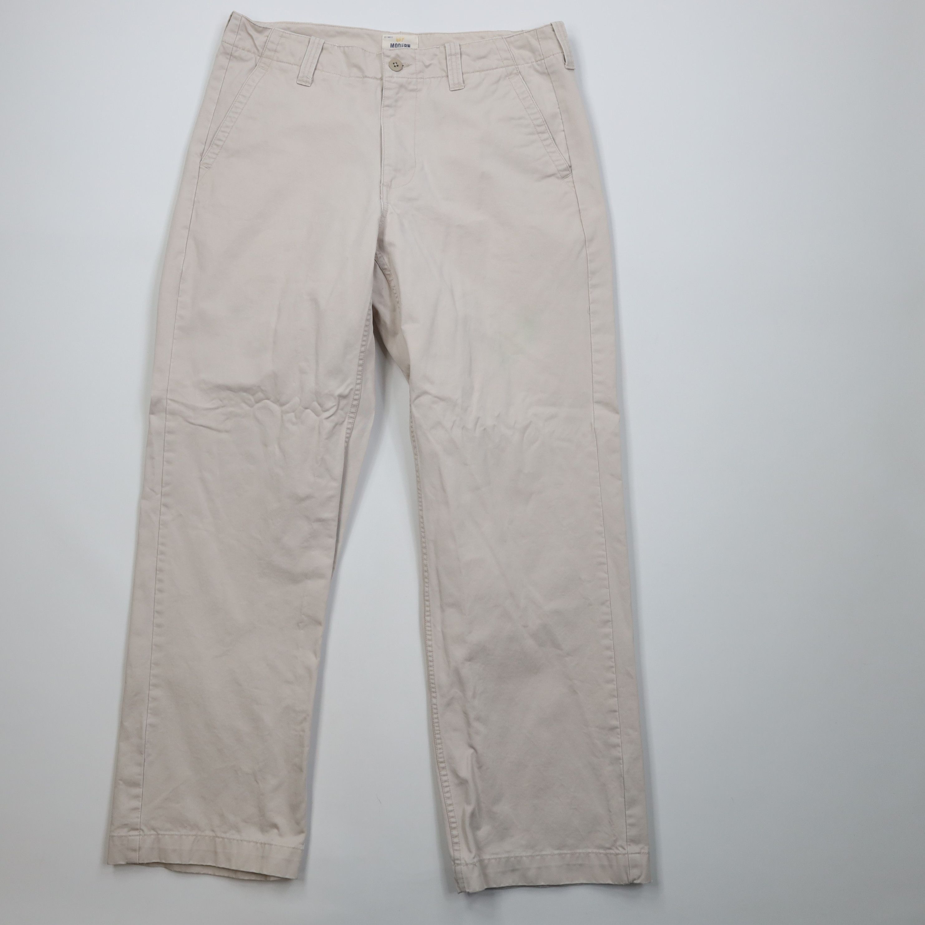 Gap Vintage Y2K Gap Modern Hipster Wide Leg Chino Pants Beige Size US 33 - 1 Thumbnail