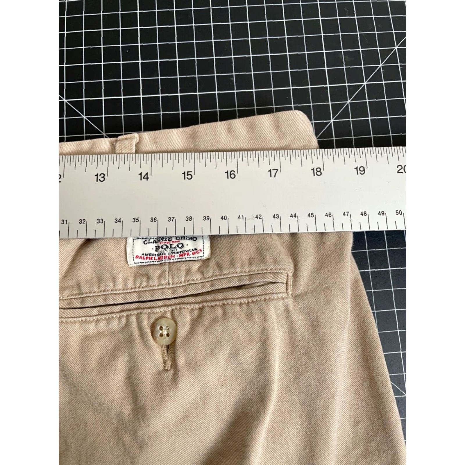 Polo Ralph Lauren VINTAGE Polo Ralph Lauren Men's Pants Chino Casual High Rise Pleated 36 x 30 Beige Size US M / EU 48-50 / 2 - 6 Thumbnail