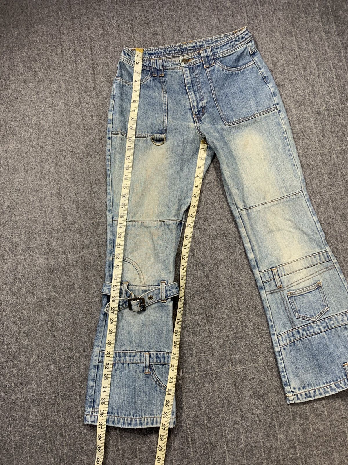 Japanese Brand Cyber Punk Bondage Anime Character Denim Jeans Size 27" / US 4 / IT 40 - 9 Thumbnail