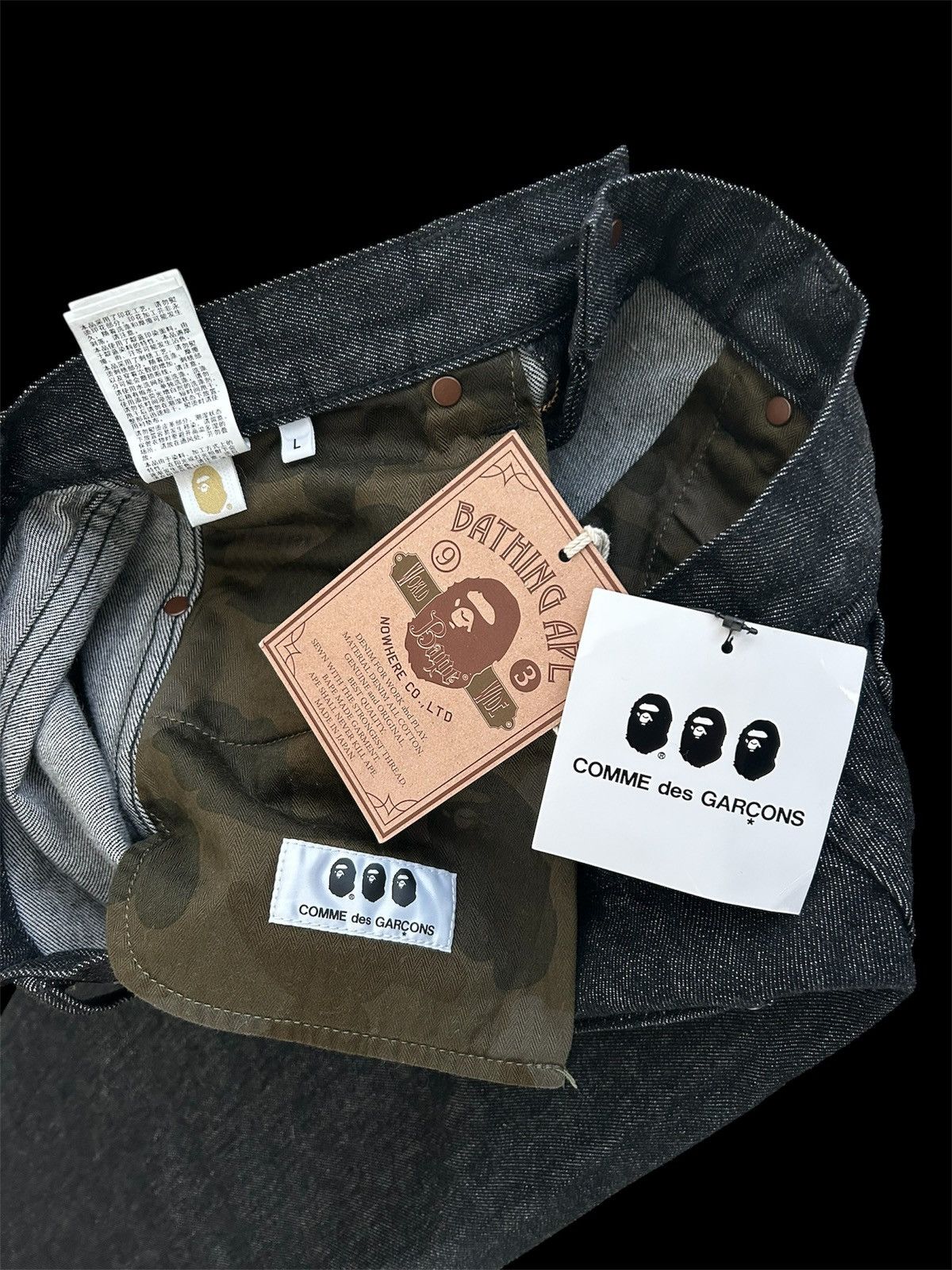 Bape × Comme des Garcons Bape CDG Denim Size US 34 / EU 50 - 4 Thumbnail