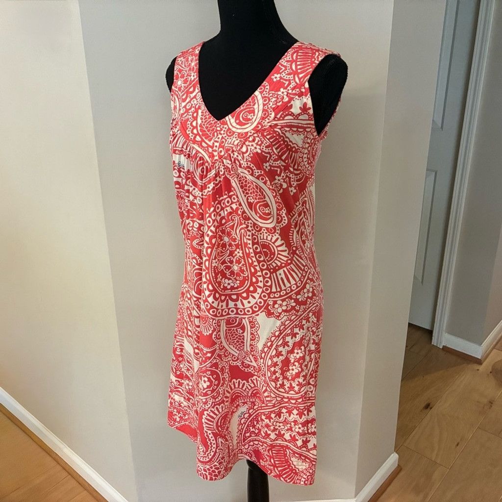 Lilly Pulitzer Lily Pulitzer XS red/coral and white sleeveless sheath dress Size XS / US 0-2 / IT 36-38 - 1 Thumbnail