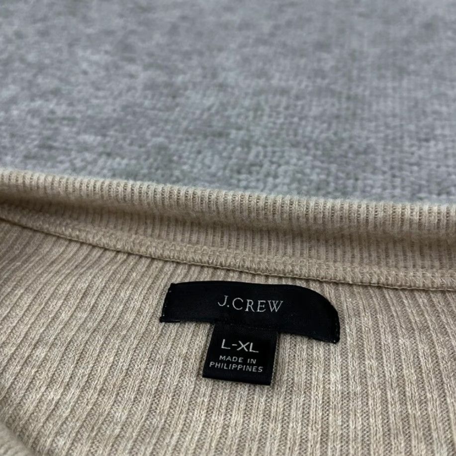 J.Crew J.CREW Cardigan Sweater Womens XL Brown Brushed Ribbed Stretch Knit Classic Casual Cardigan BM323 Size XL / US 12-14 / IT 48-50 - 2 Thumbnail