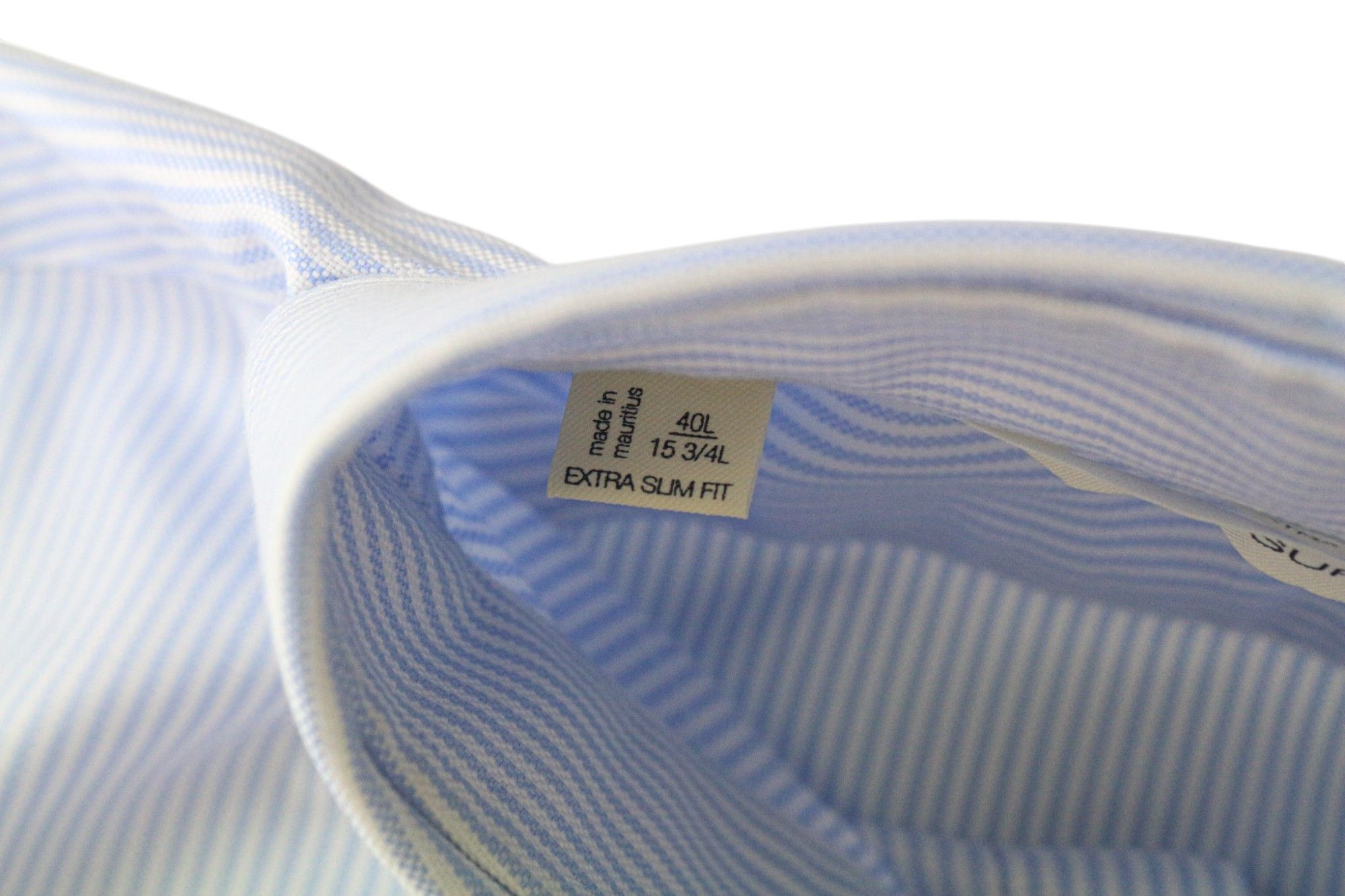 Suitsupply 40L/15 3/4L Extra Slim Blue Cotton Shirt 78579 Size 40L - 5 Thumbnail
