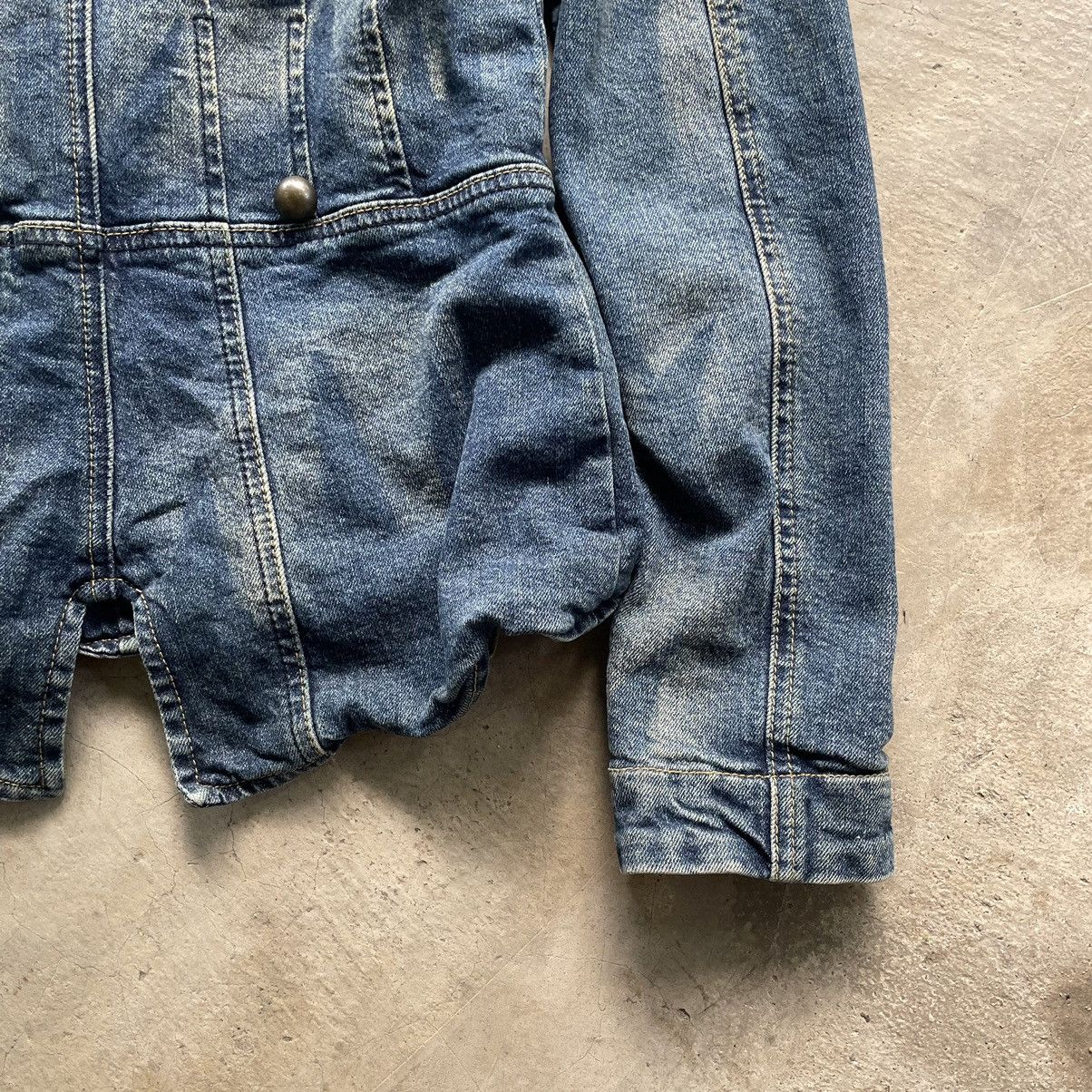 Le Grande Bleu (L.G.B.) Grail🔥 Diesel Archive Denim Crop Punk Lgb Style Women Jacket Size XS / US 0-2 / IT 36-38 - 17 Thumbnail