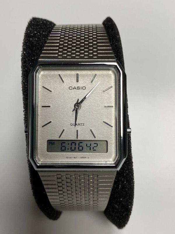 Casio Rare Casio Vintage AQ-707 Ana-Digi Size 28 - 1 Thumbnail