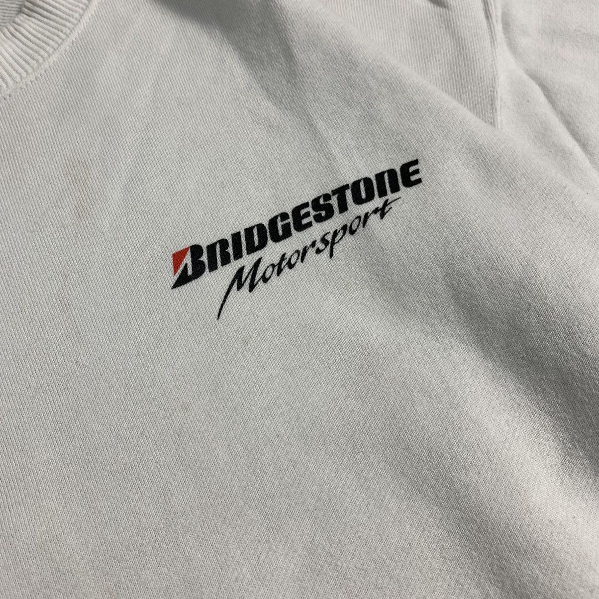 Vintage Vtg ♠️ 90s Bridgestone Motorsport Sweetshirt Size US L / EU 52-54 / 3 - 6 Thumbnail
