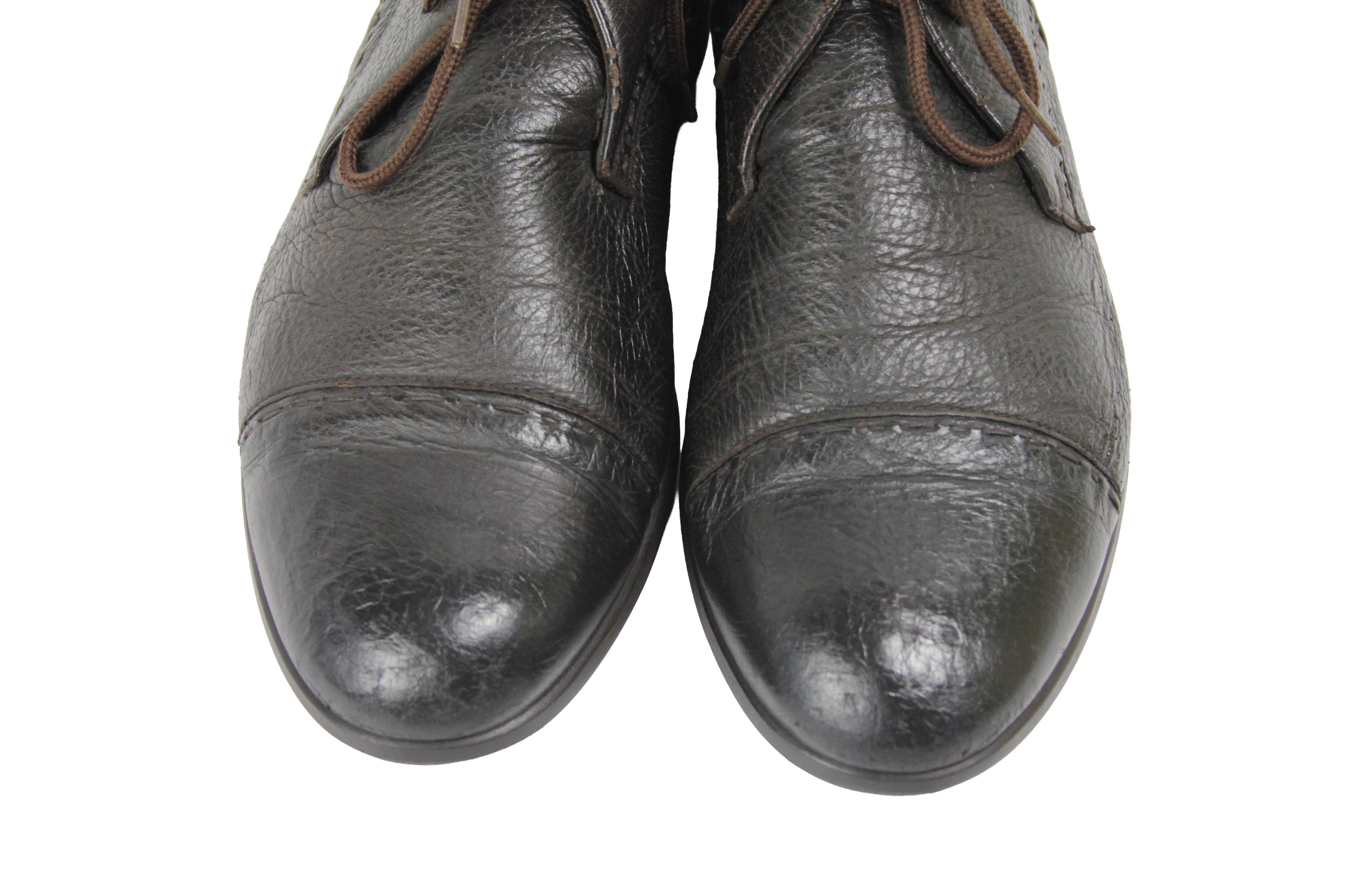Ermenegildo Zegna Leather Chukka Boots Size US 10.5 / EU 43-44 - 5 Thumbnail