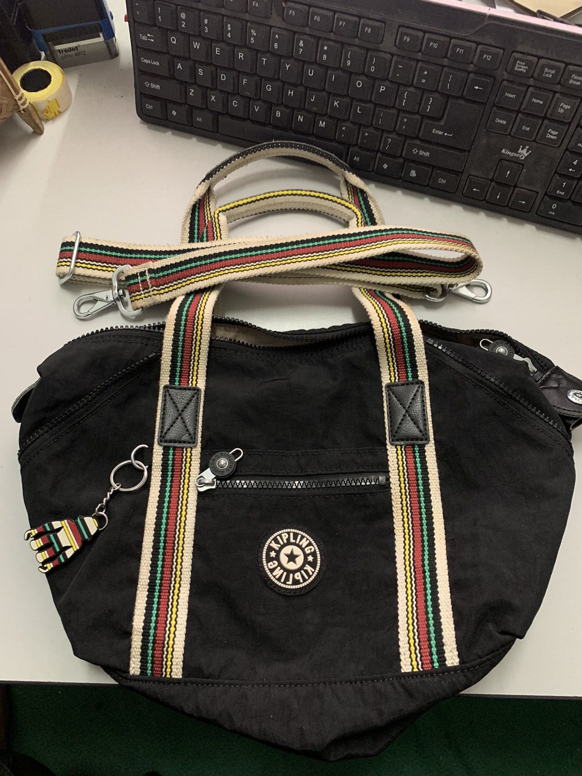 Designer × Japanese Brand Rare Kipling Handle bag / shoulder Bag By japanese Brand Size ONE SIZE - 1 Thumbnail