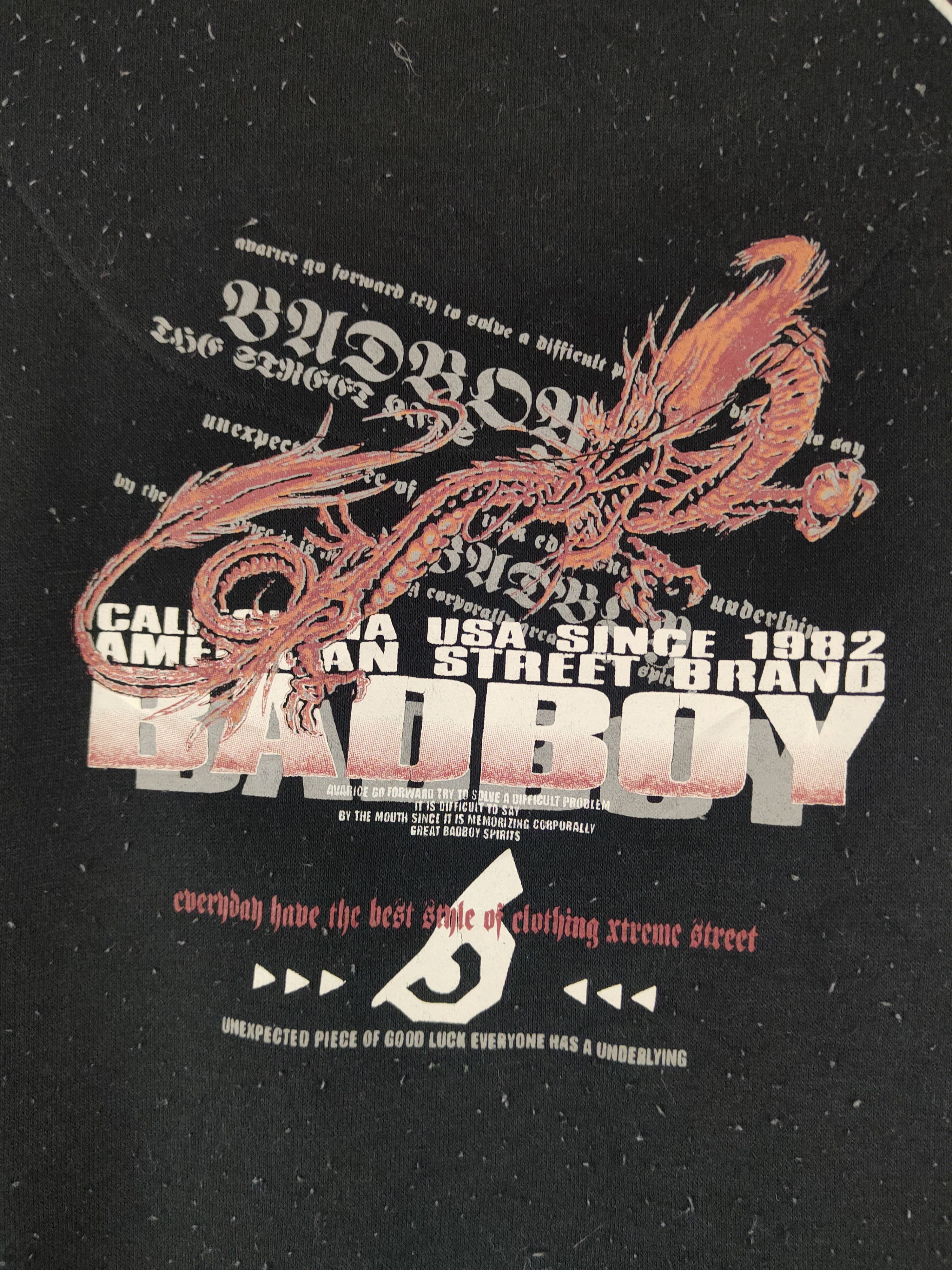 Japanese Brand Vintage Faded Bad Boy Black Sweatshirts Size US L / EU 52-54 / 3 - 8 Thumbnail