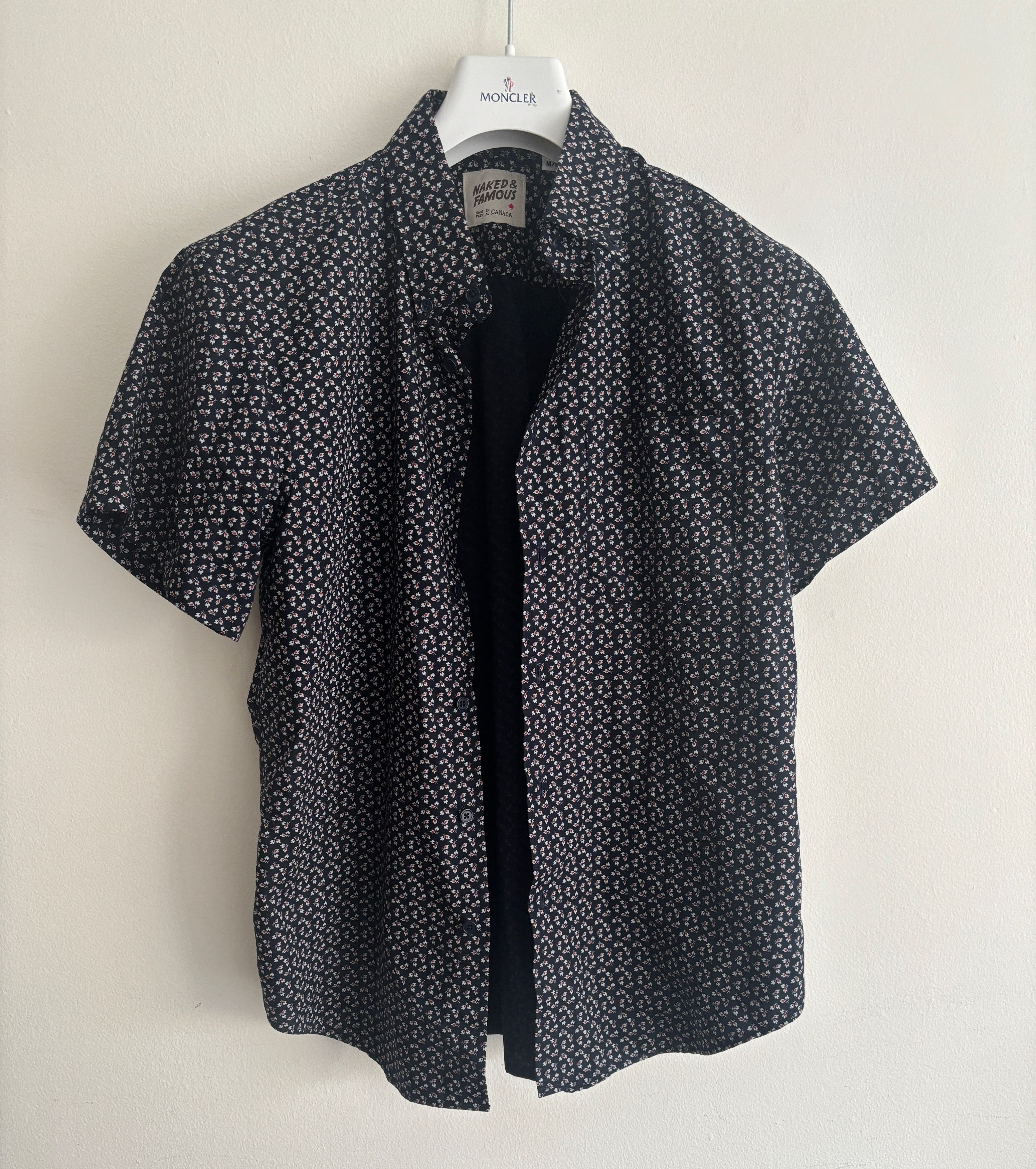 Naked & Famous Short Sleeve Floral Spring Flower Shirt- Small/ Medium Size US M / EU 48-50 / 2 - 1 Thumbnail