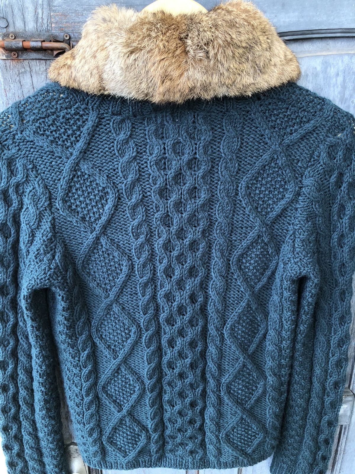 Japanese Brand Kumikyoku Japanese Cable Knit Rabbit Fur Good Condition Size M / US 6-8 / IT 42-44 - 17 Thumbnail