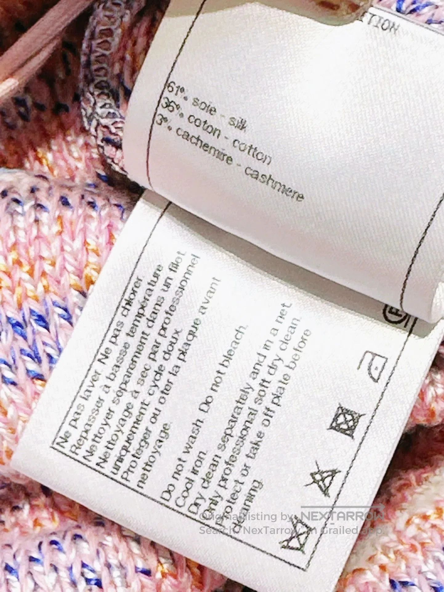 Chanel Chanel Pink Blue Stripe Knit Dress. Size US 36 / EU 52 - 6 Thumbnail