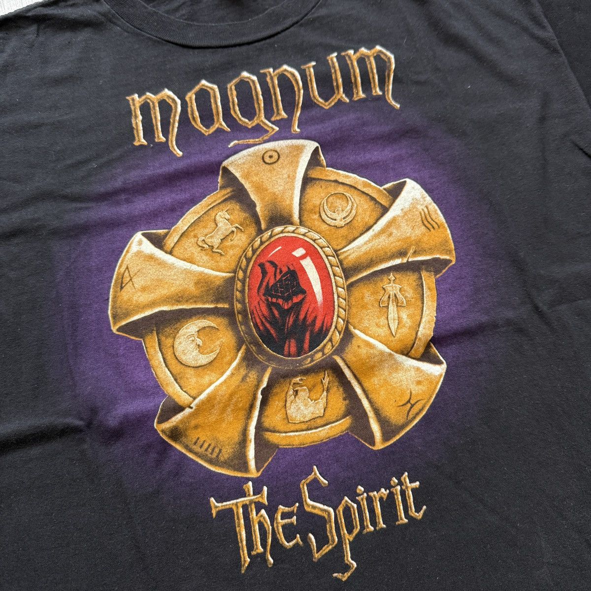 Band Tees Magnum The Spirit 1991 Single Stitch Vintage Band Album Tee Size US L / EU 52-54 / 3 - 3 Thumbnail