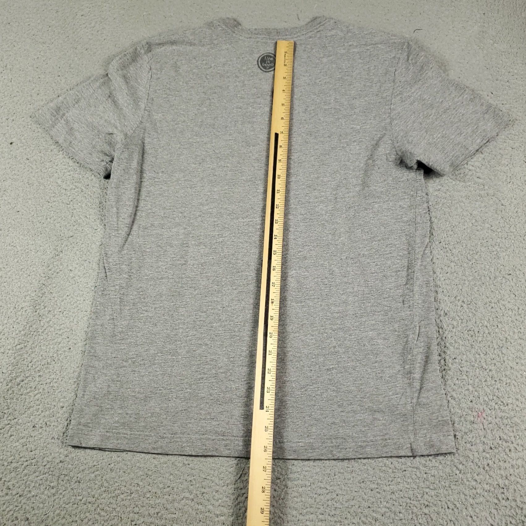 Life is Good Life Is Good Gray Casual T-Shirt Adult Medium Short Sleeve Regular Fit Mens Size US M / EU 48-50 / 2 - 4 Thumbnail