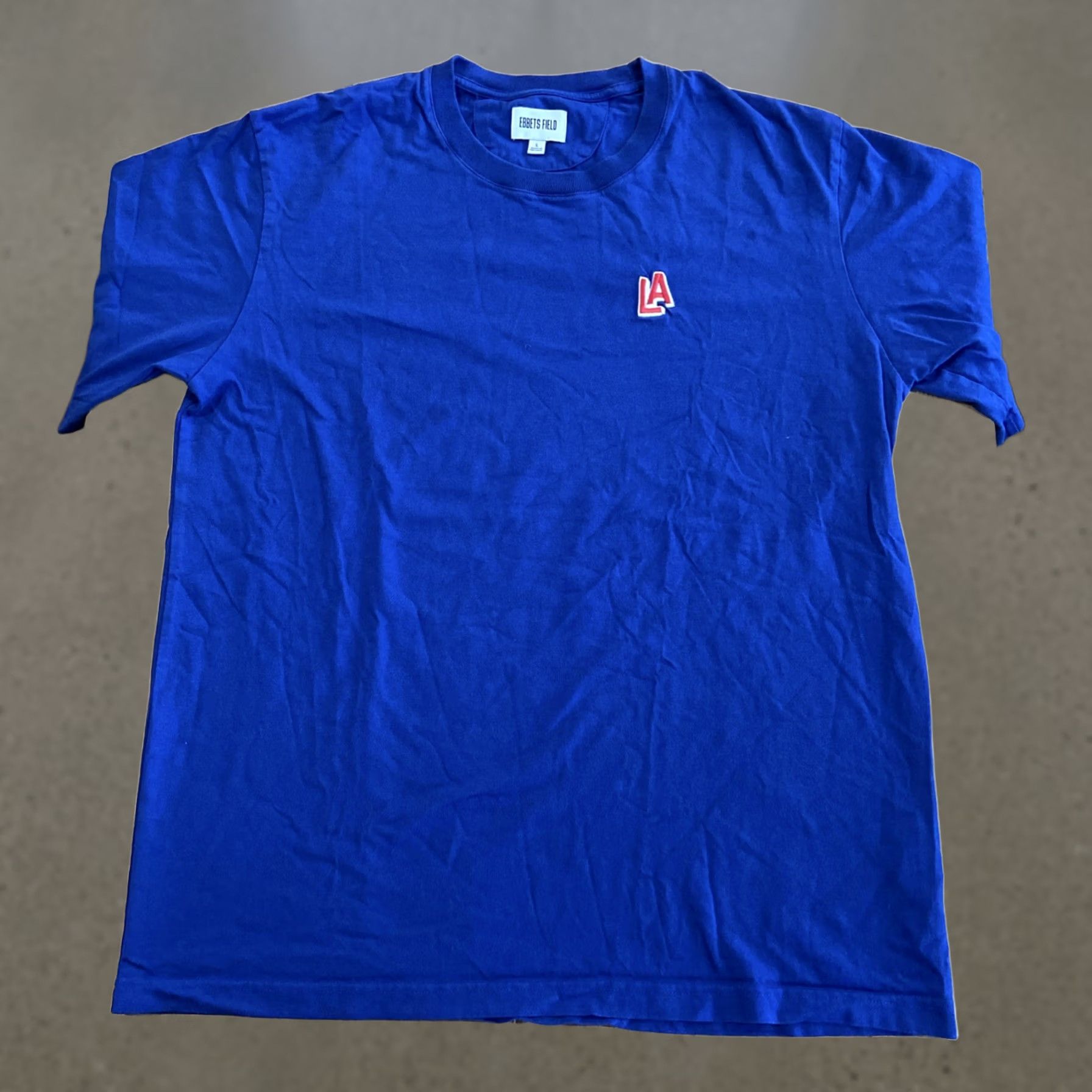 Ebbets Field Flannels Ebbets Field Flannels Los Angeles Angels T Shirt L Embroidered Blue Cotton Flannel Men Regular Size Size US L / EU 52-54 / 3 - 1 Thumbnail