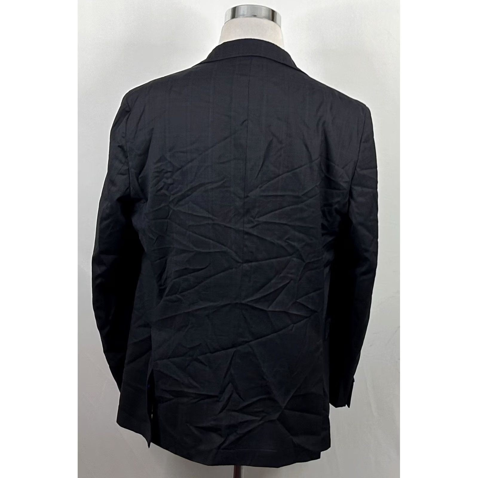Ted Baker Ted Baker London 46L Ron Sport Coat 100% Wool Gray Plaid Two-Button Vented Men’s Long Coat In Good Condition Size US XS / EU 42 / 0 - 6 Thumbnail
