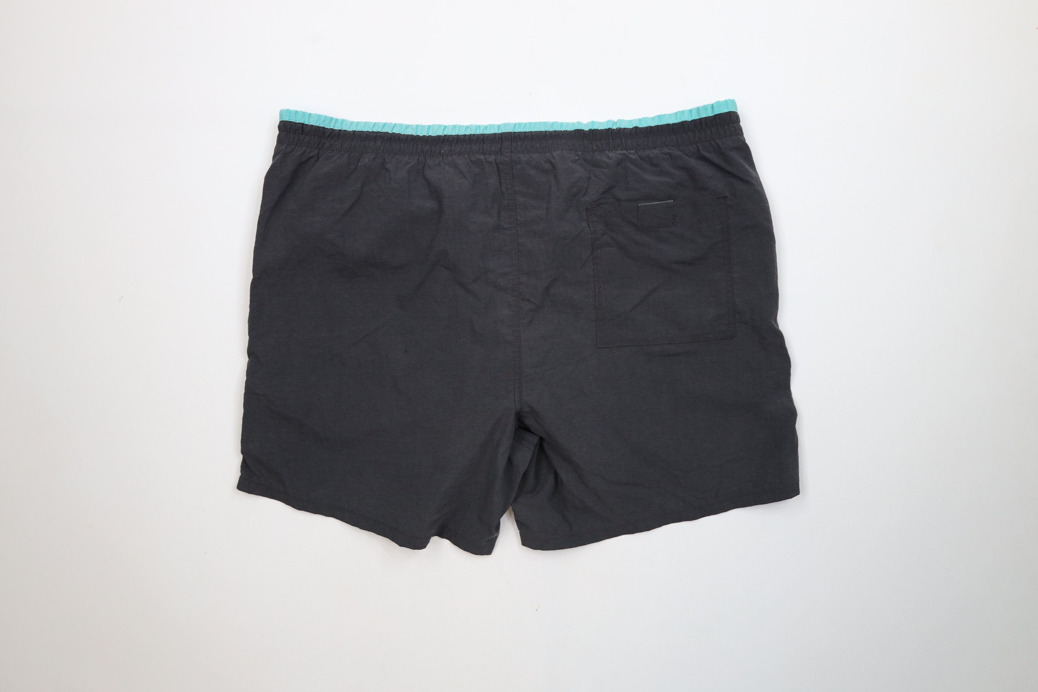 Vintage Vintage 90s Hobie Surfing Out Lined Swim Trunks Shorts Black Size US 36 / EU 52 - 11 Thumbnail