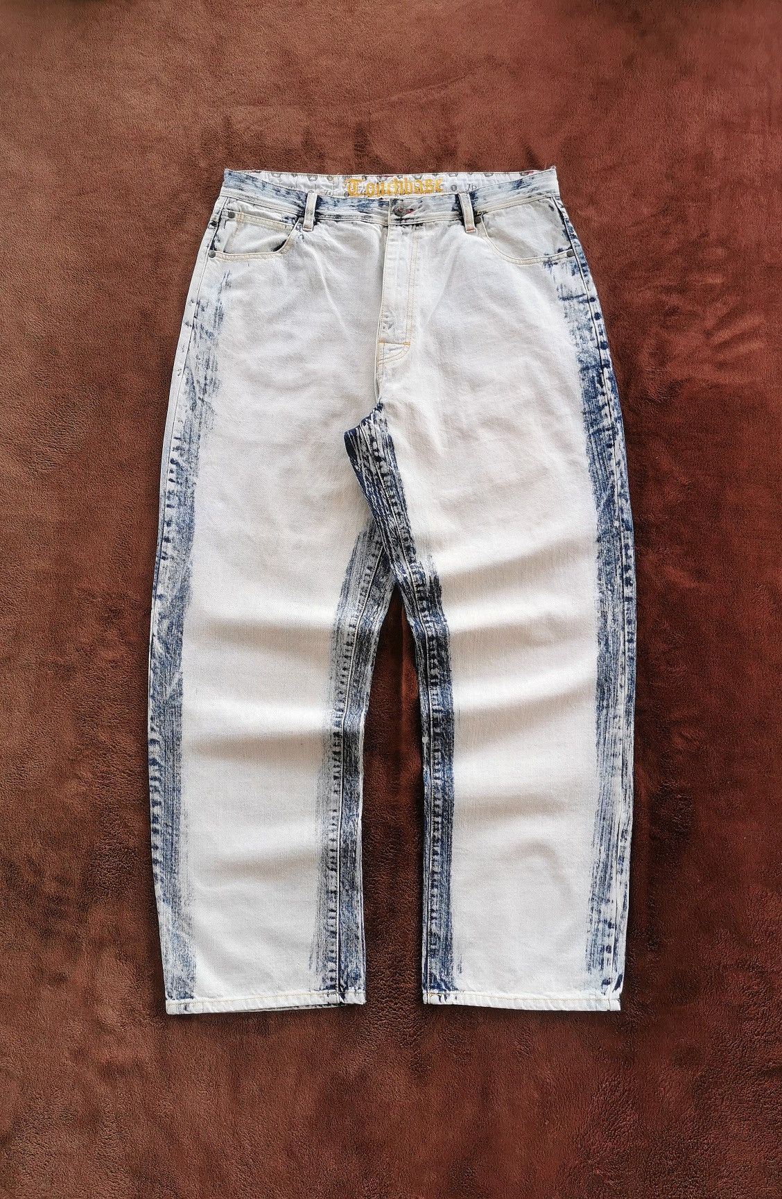 Ecko Unltd. Baggy Touchbase Style 935 White Denim Jeans Size US 36 / EU 52 - 1 Thumbnail