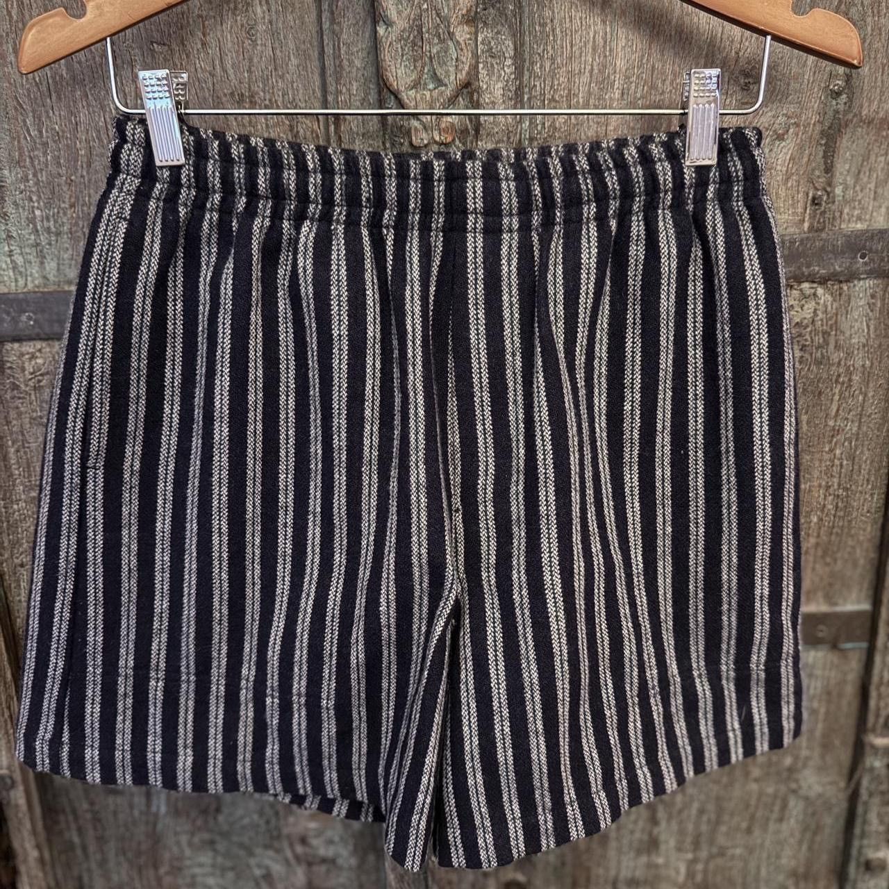 Bode Vally Stripe Shorts in Navy, Green, Gray Size US 32 / EU 48 - 1 Thumbnail