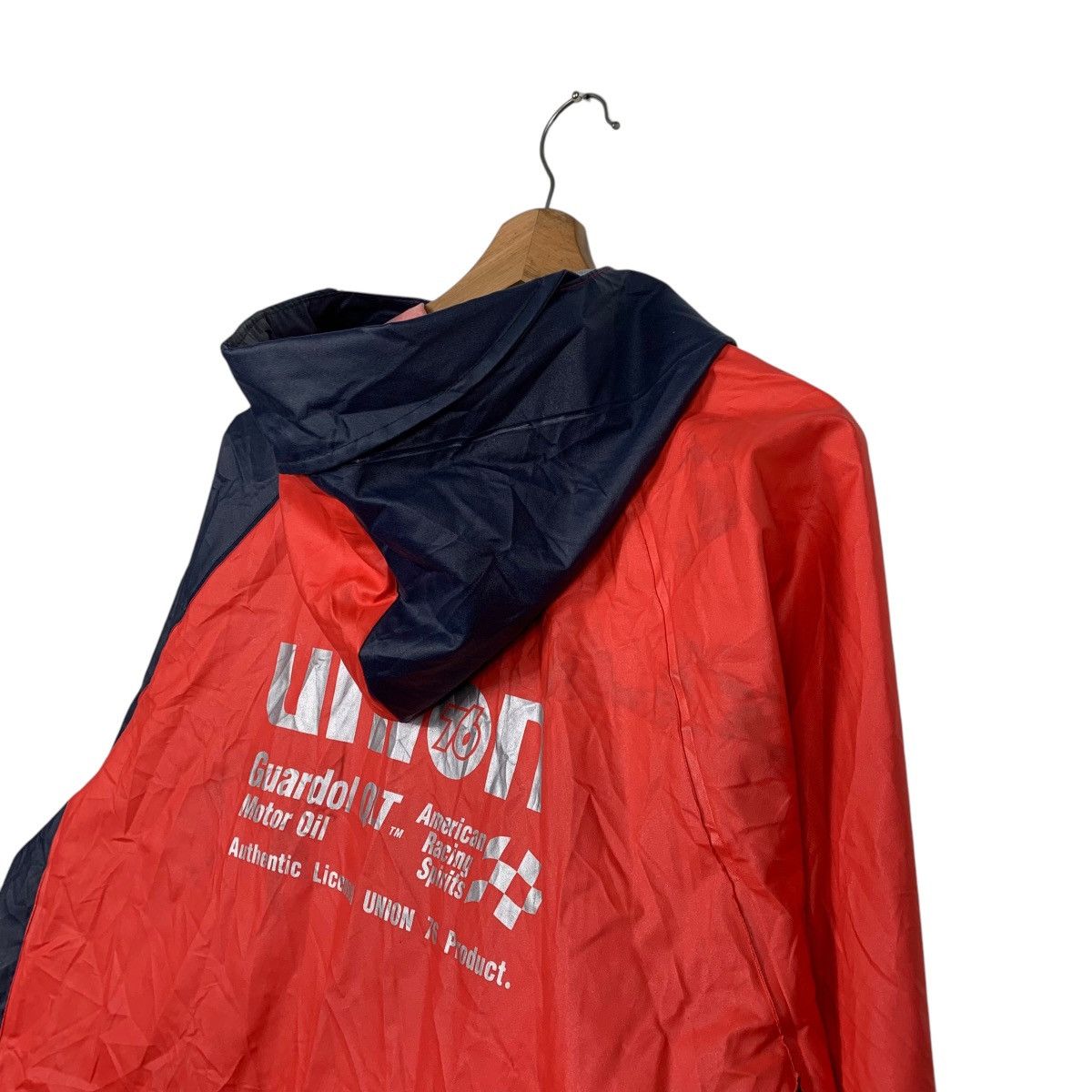 Japanese Brand Union 76 Racing Hooded Windbreaker Jacket Size US XXL / EU 58 / 5 - 9 Thumbnail