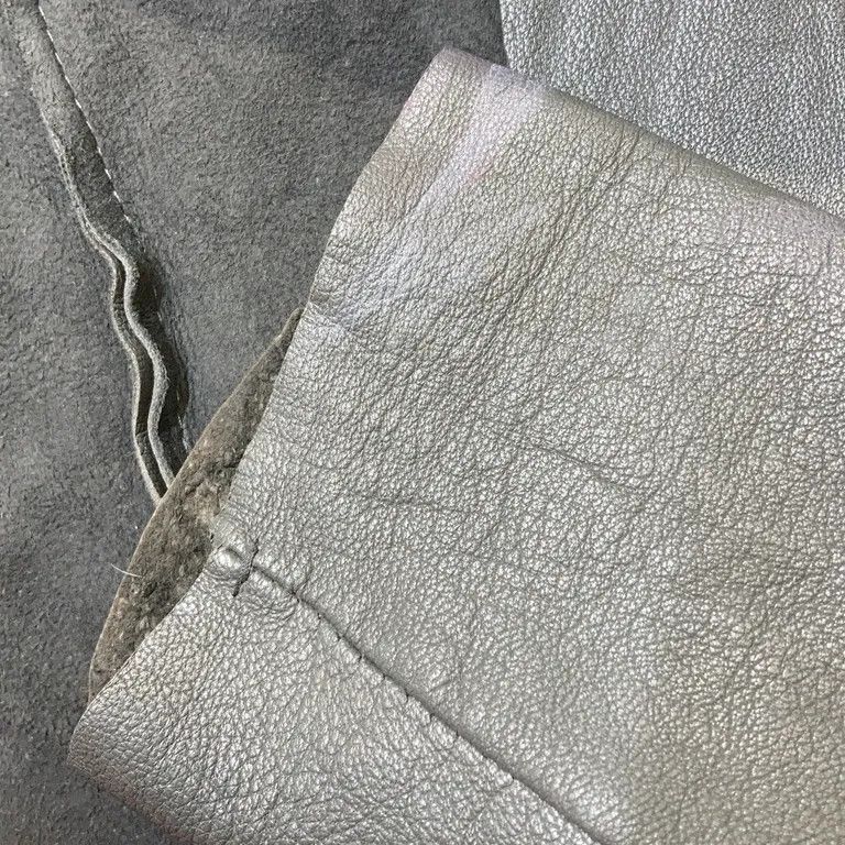 Ovate Leather Jacket Minimal Open Front XS Dark Gray Size XS / US 0-2 / IT 36-38 - 8 Thumbnail