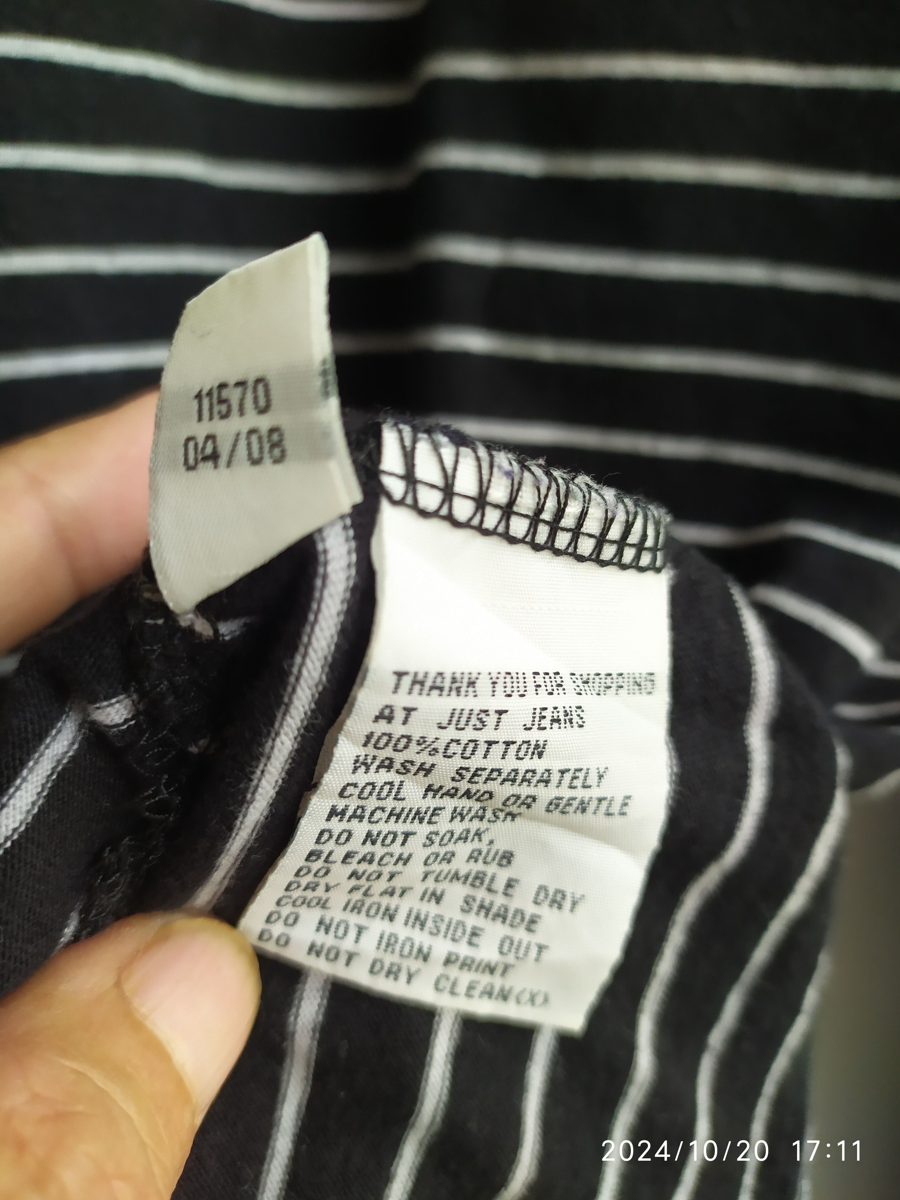 If Six Was Nine × Japanese Brand × Le Grande Bleu (L.G.B.) Japanese Just Jeans Stripe Long Slevee Size US M / EU 48-50 / 2 - 5 Thumbnail