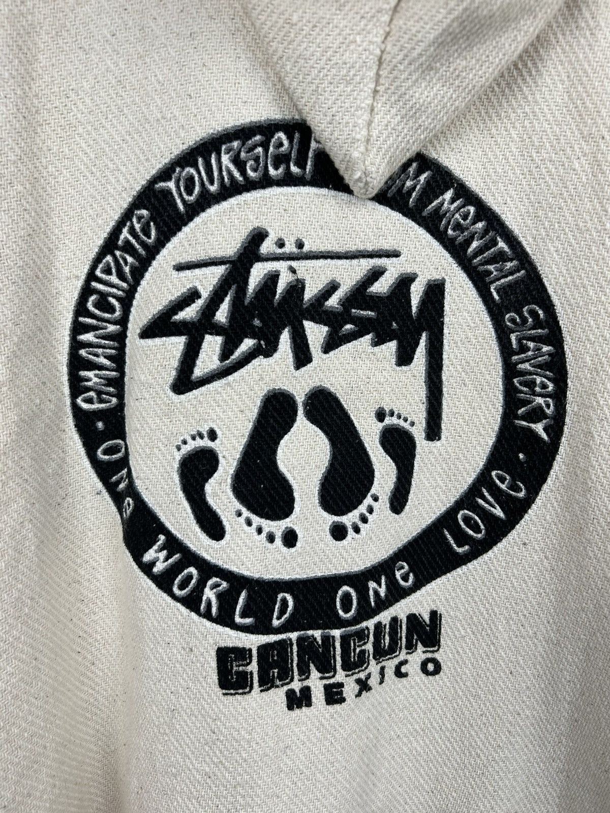 Stussy Vintage 90s Stussy Cancun Mexico Poncho Hoodie Size US XL / EU 56 / 4 - 4 Thumbnail