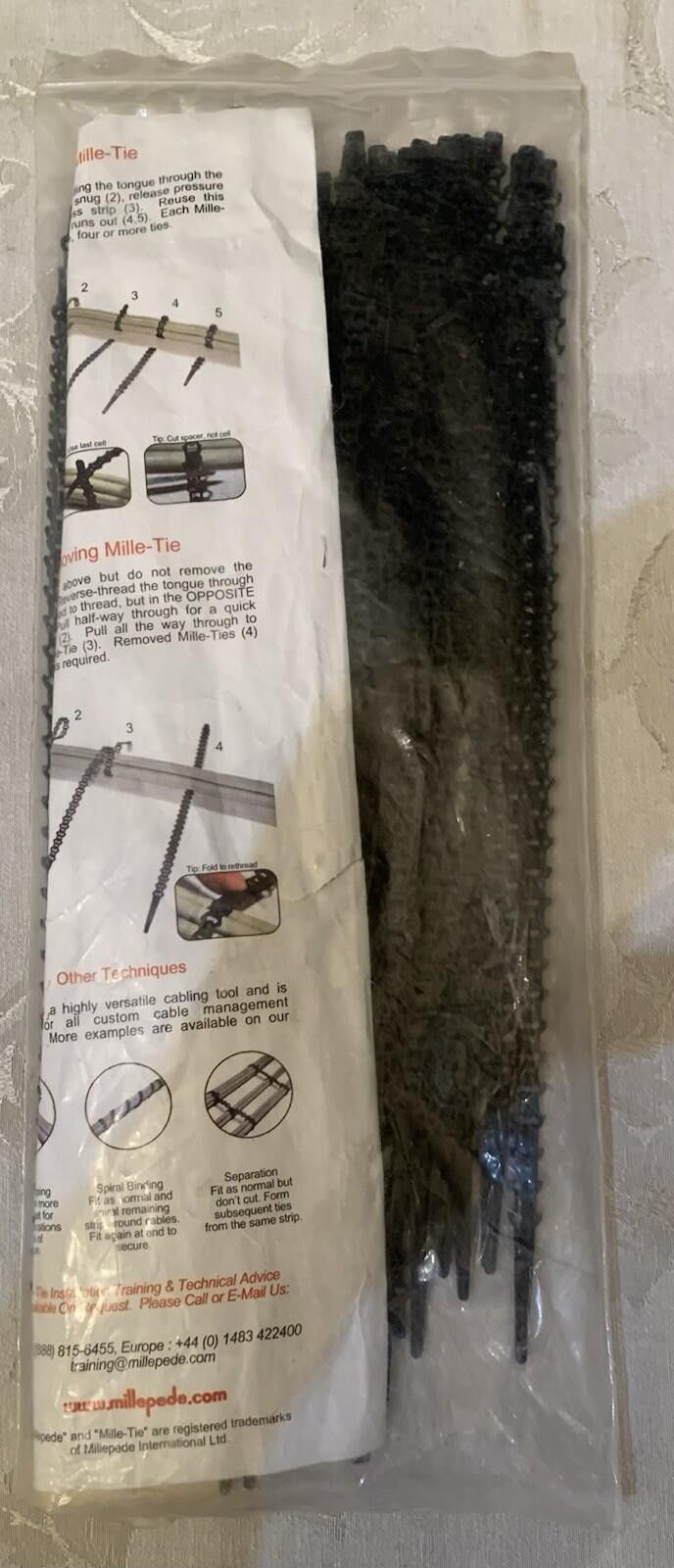 The Unbranded Brand 12 Inch Mille-Tie Zip Ties From Millepede.com Size ONE SIZE - 1 Thumbnail