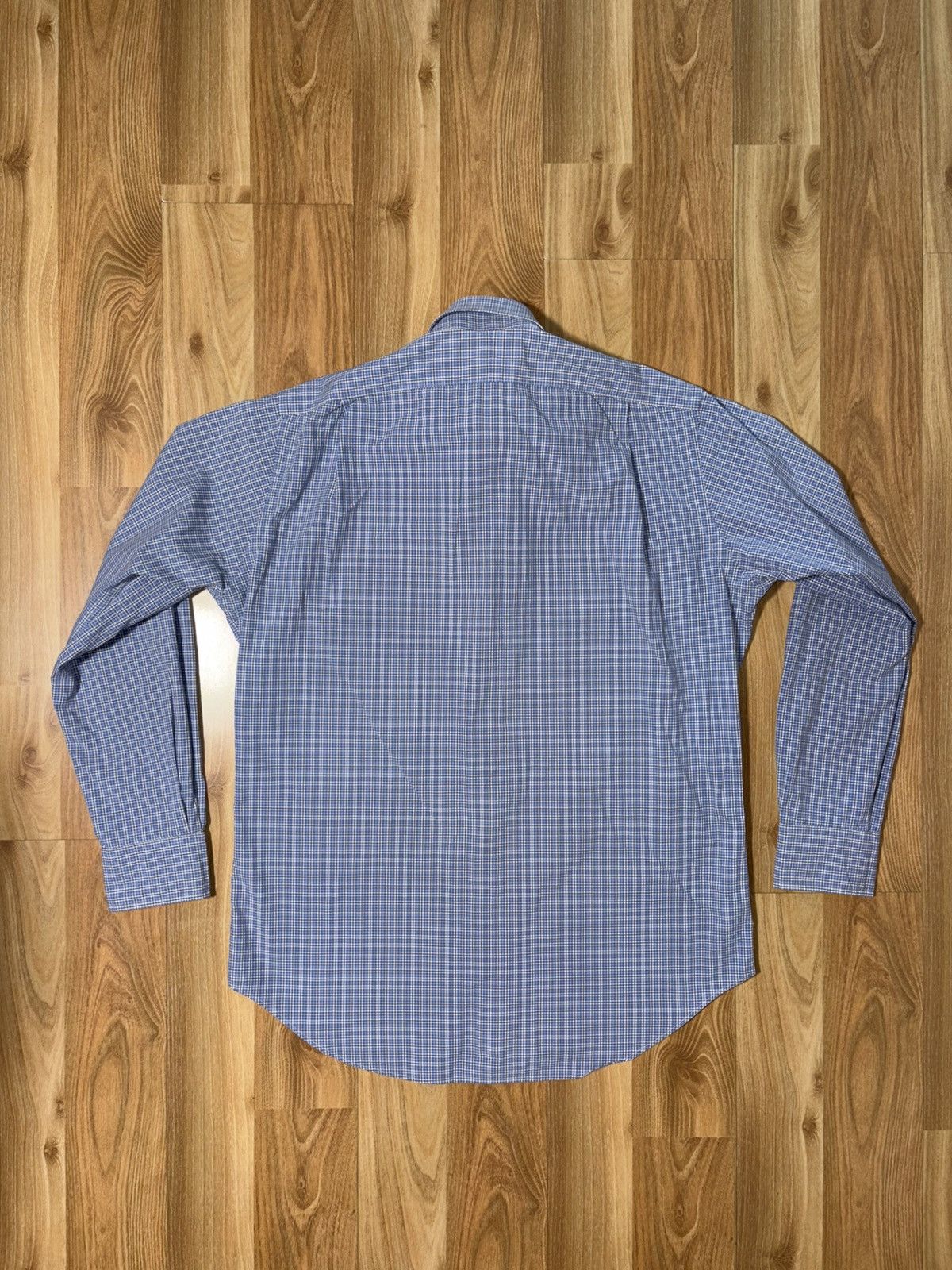 Polo Ralph Lauren Polo RL Regent Classic Fit Shirt - Blue Micro-Check 15 32/33 Size US M / EU 48-50 / 2 - 2 Thumbnail