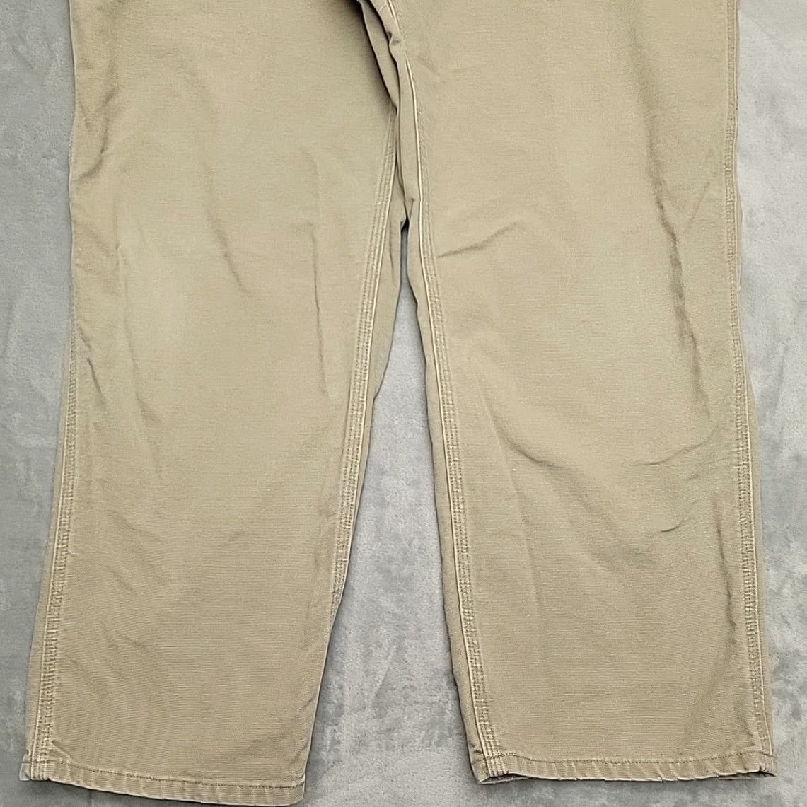 Carhartt VTG Carhartt Pants Mens 40x30 Khaki Dungaree Canvas Carpenter Faded B11 DES Size US 40 / EU 56 - 2 Thumbnail