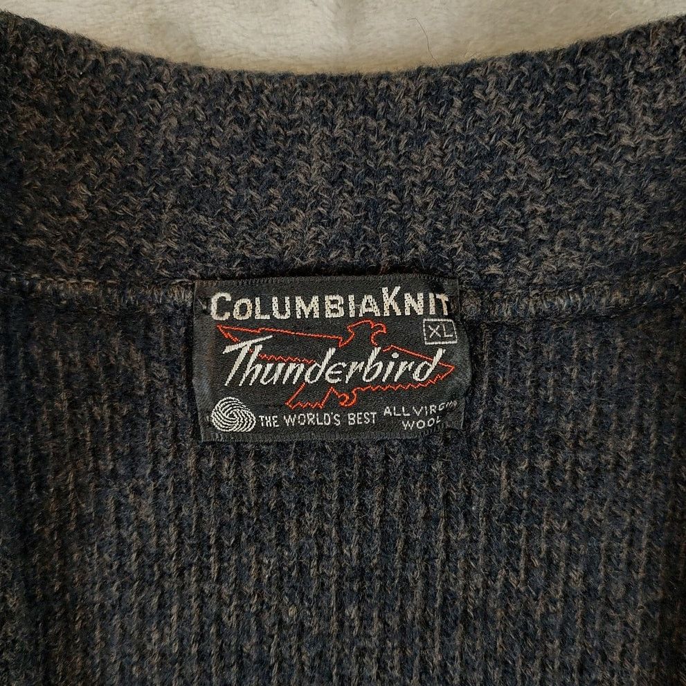 Columbiaknit VTG ColumbiaKnit Thunderbird distressed zip sweater wms XS Size XS / US 0-2 / IT 36-38 - 6 Thumbnail