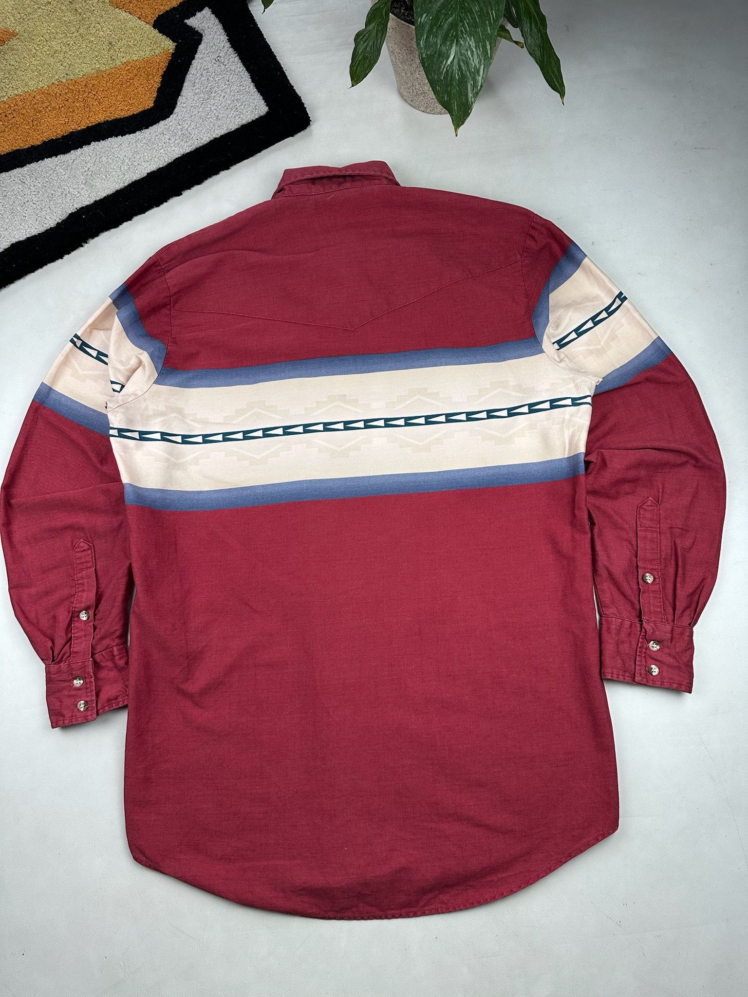 Roper Vintage 90's Roper Southwest Western Wear Cowboy Shirt Size US L / EU 52-54 / 3 - 5 Thumbnail