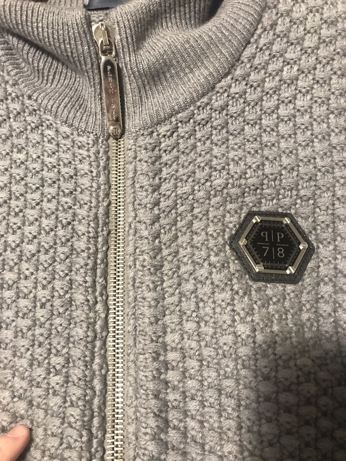 Philipp Plein Philipp Plein grey cardigan jacket Size US XL / EU 56 / 4 - 3 Thumbnail