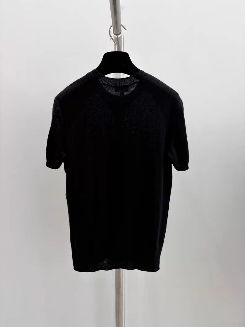 Chanel Chanel New black knitted short sleeves Size XXS / US 00 / IT 34 - 2 Thumbnail