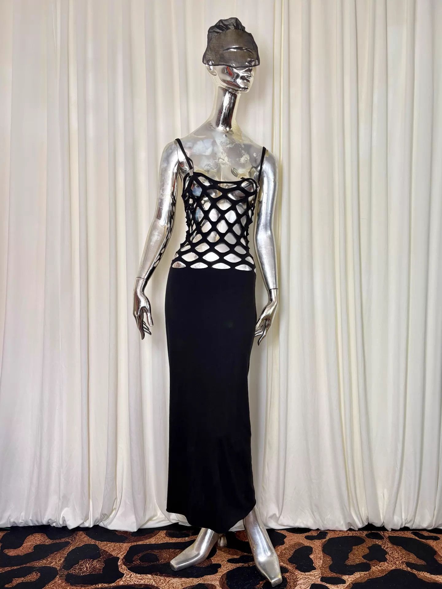 Jean Paul Gaultier JPG Vintage Cutout Decon Mesh Eyelet Garter Dress S Size S / US 4 / IT 40 - 3 Thumbnail