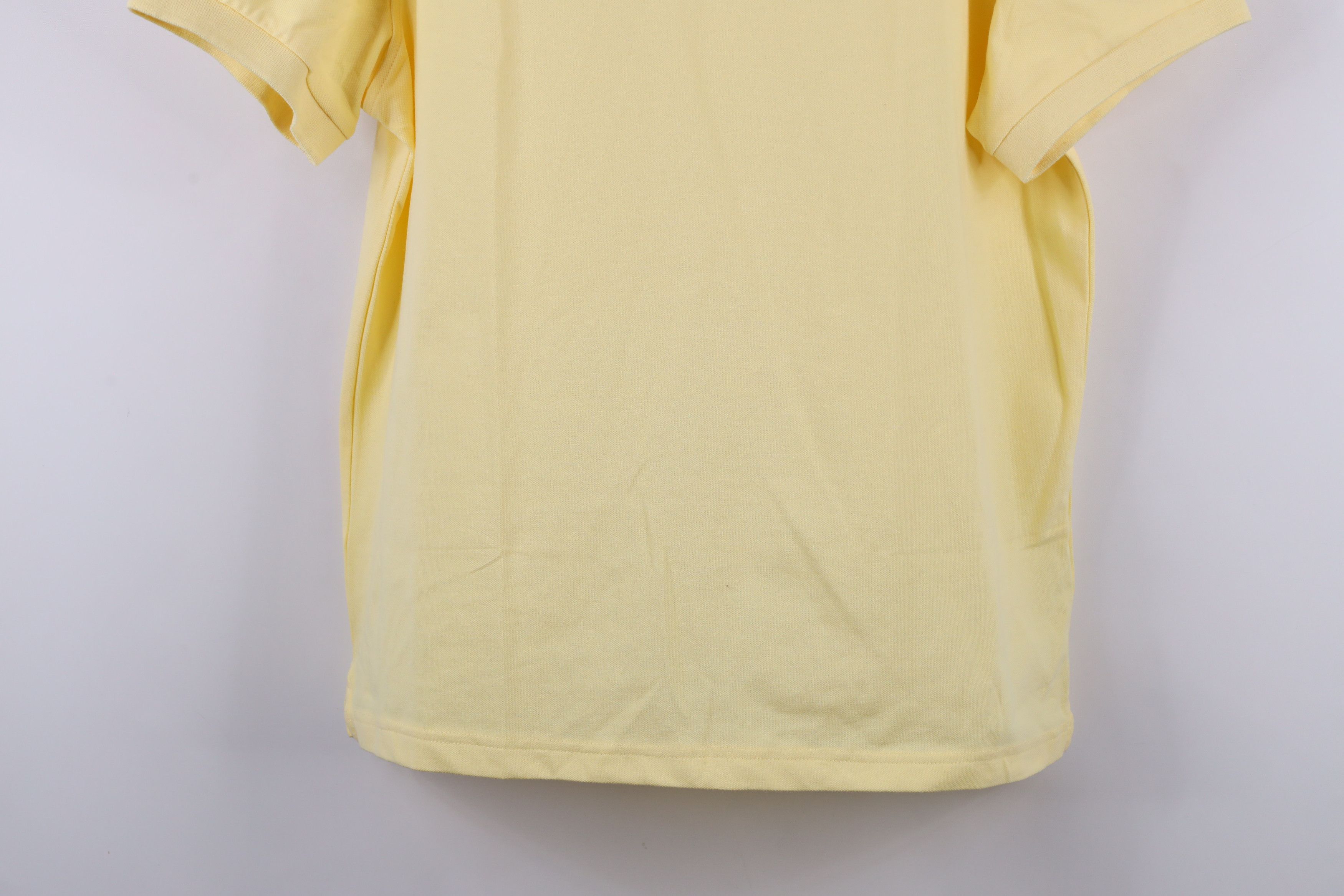 J.Crew × Vintage New J Crew Cotton Untucked Short Sleeve Polo Shirt Yellow Size US L / EU 52-54 / 3 - 3 Thumbnail