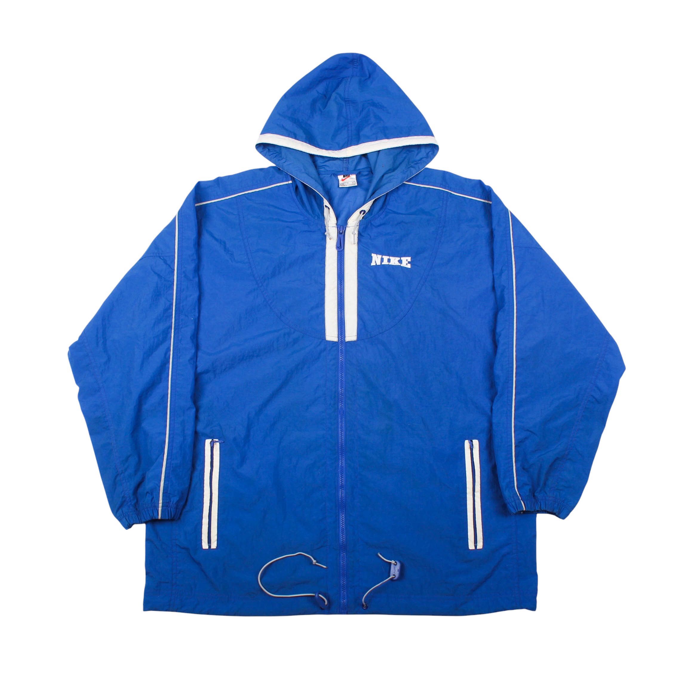 Nike Vintage Nike Windbreaker Big Swoosh Blue 90s Size US M / EU 48-50 / 2 - 1 Thumbnail