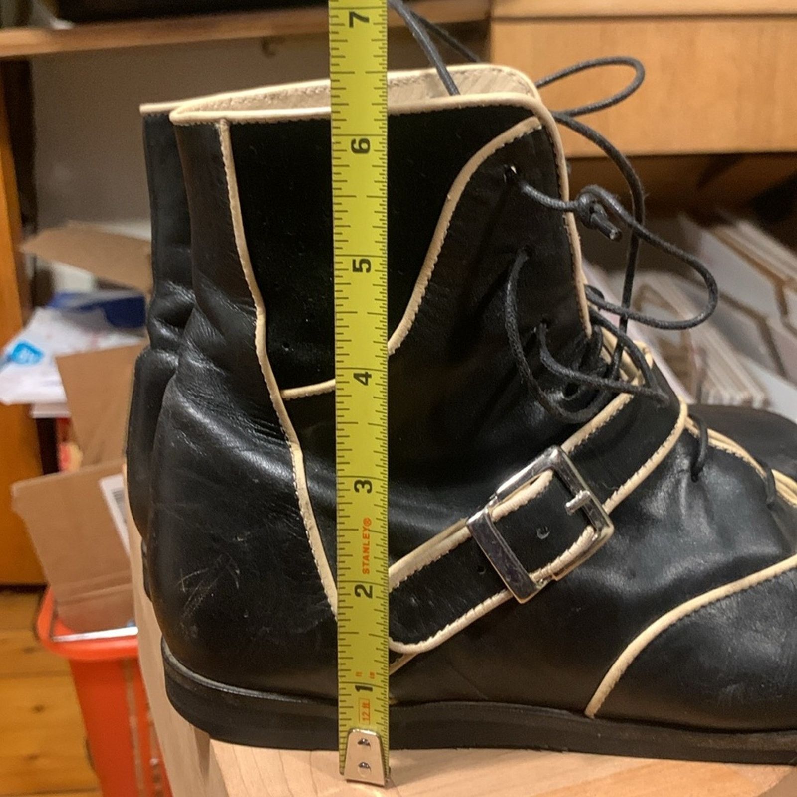 John Fluevog John Fluevog "In the Money" black boots with buckles straps Size US 6.5 / IT 36.5 - 10 Thumbnail