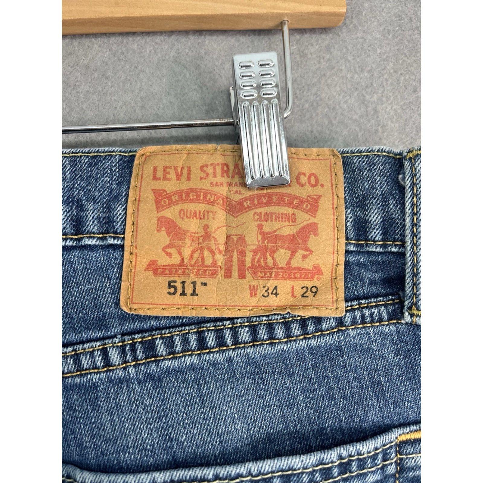 Levi's Levi's 511 Slim Fit Blue Jeans 34x30 Mens Skinny Size US 34 / EU 50 - 6 Thumbnail