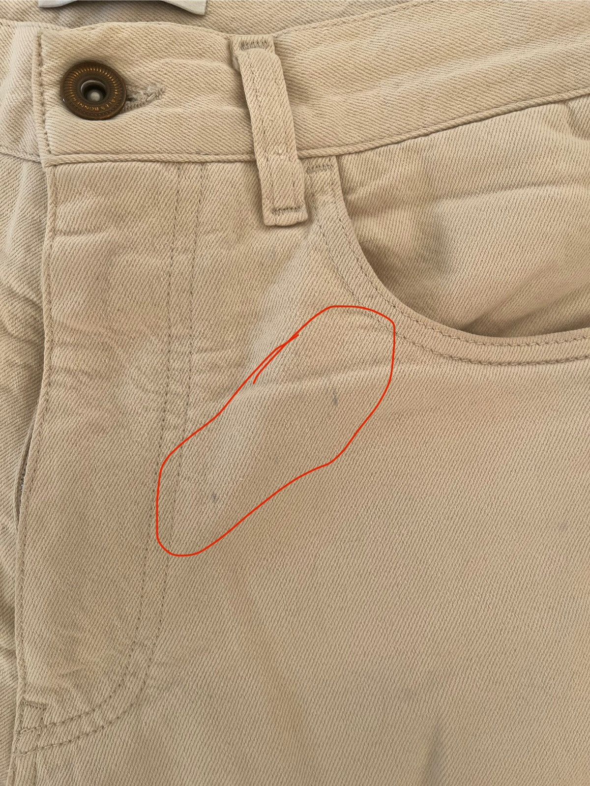 Wales Bonner High-waisted cotton/wool khaki Size US 30 / EU 46 - 6 Thumbnail